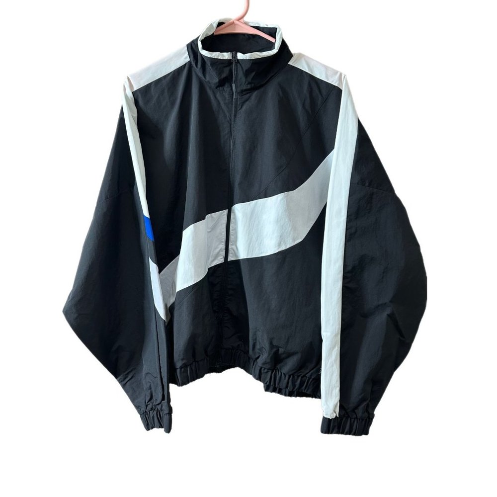 Reebok Women’s Size Medium Black White Royal Blue Full Zip Jacket Speedwick NEW